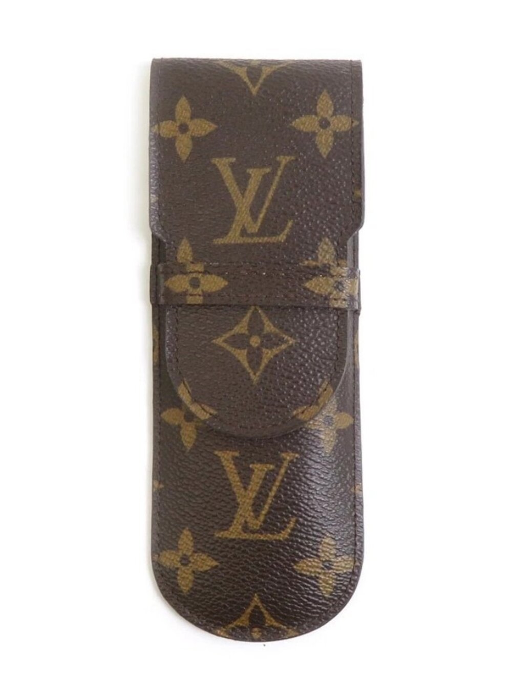 Auth LOUIS VUITTON Pen Case Brown Monogram canvas M62970
